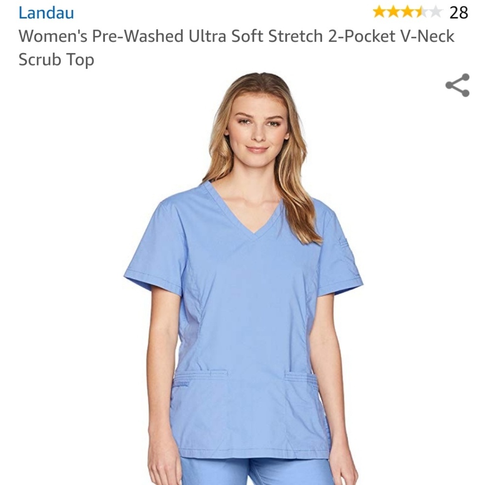 Scrub set in ciel blue